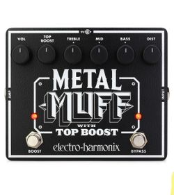 Electro-Harmonix Metal Muff with Top Boost Distortion Pedal