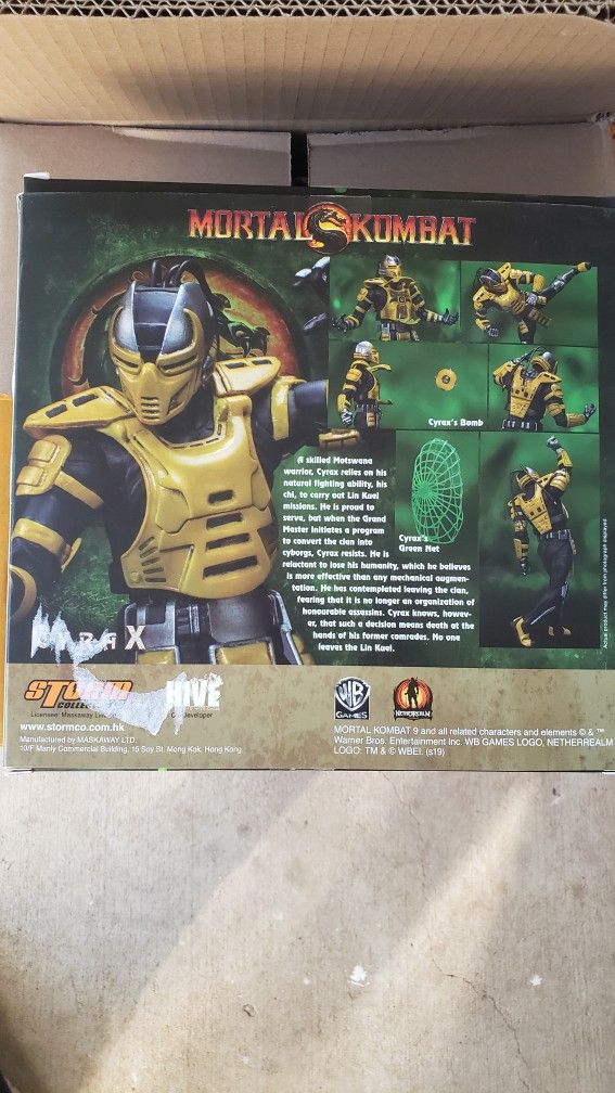Storm collectibles Mortal Kombat 3 MK3 Cyrax Mk1 Game Movie Toy