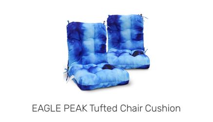 Brand new Eagle peak tufted chair cushion set of 2