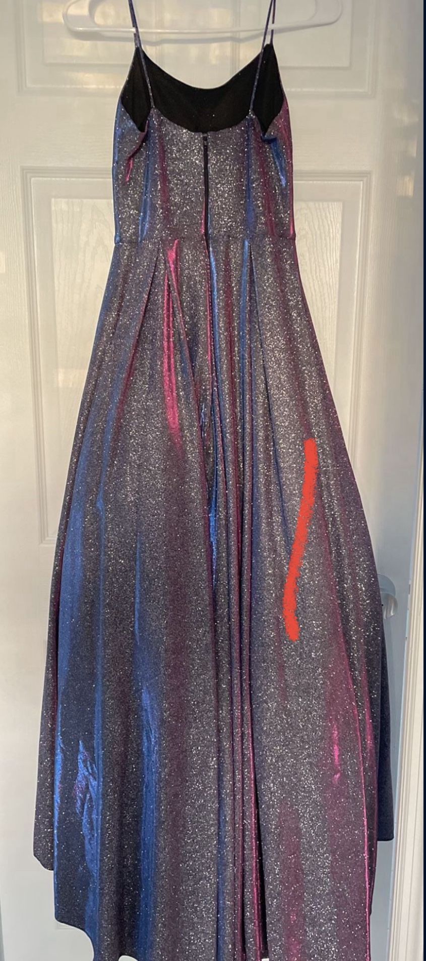 Glitter Purple Gown Dress.Size 0