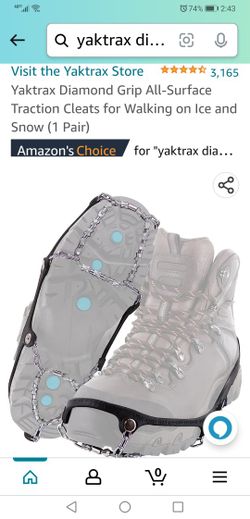 Yaktrax Diamond Grip For Snow And Ice