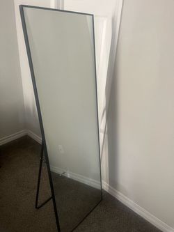 Full length mirror with stand