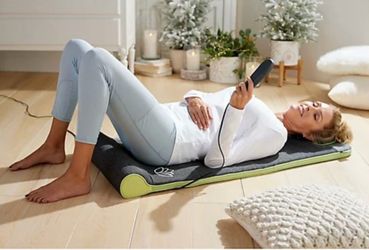 New (No Box) HoMedics Body Flex Stretch Mat w/6 Programs, Remote, 3 Intensity Levels, Memory Foam Pillow; Excellent For Rehabilitation