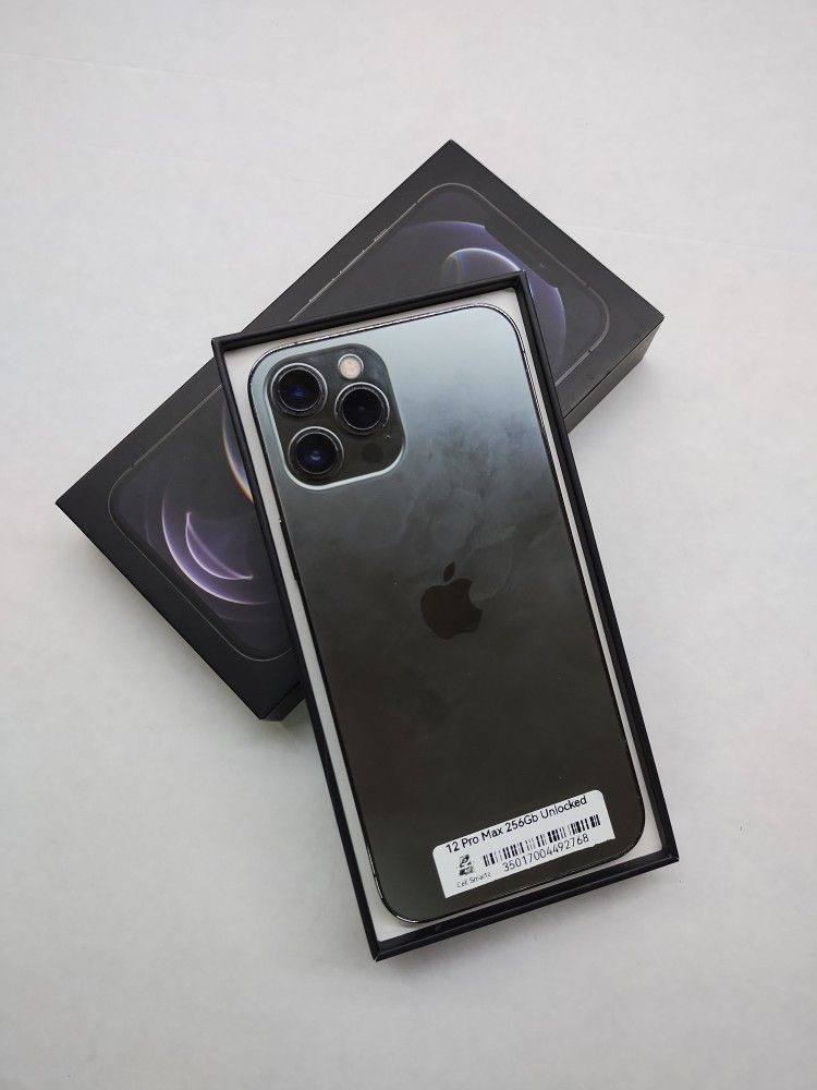 1 2 Pro Max 256Gb Clean With Box, Charger And Warranty 💯 Included