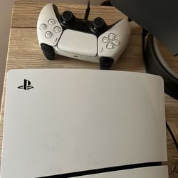 Ps5 With Gaming Monitor And Headset