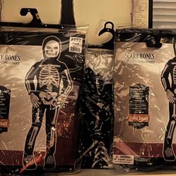 “Kids Halloween Skeleton Costumes – Brand New (3 Available, Small)”