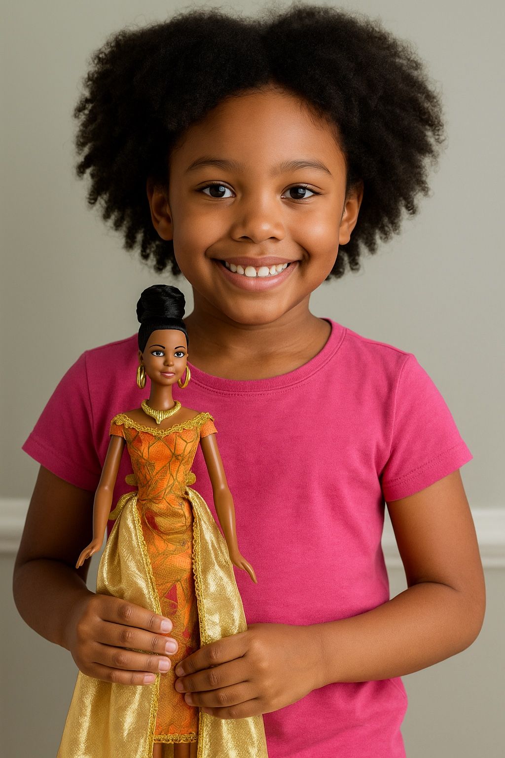 Barbie Princess of Africa 2001 Dolls of the World Collector Gold Gown AA