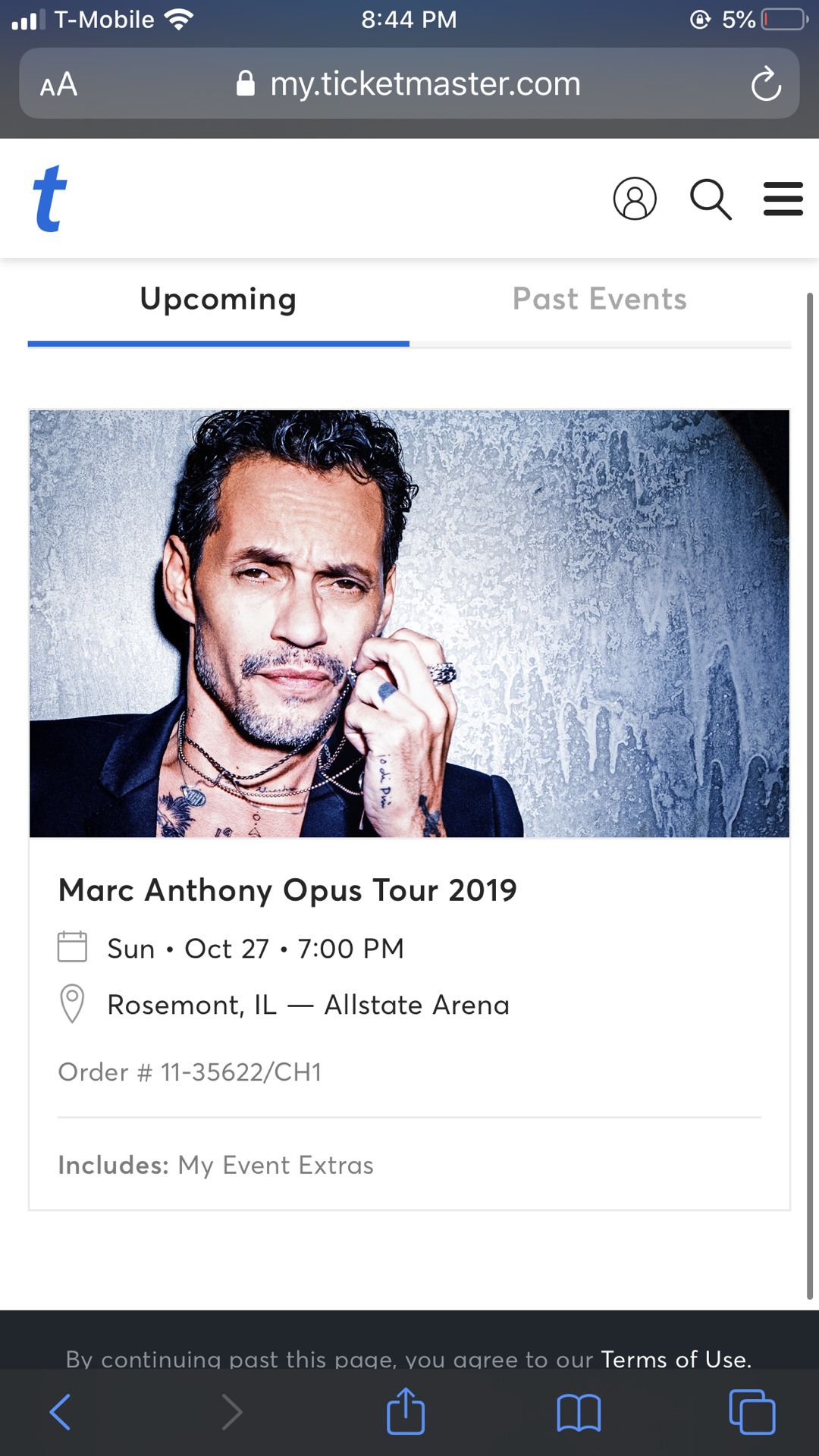 Marc Anthony in Chicago Oct 27