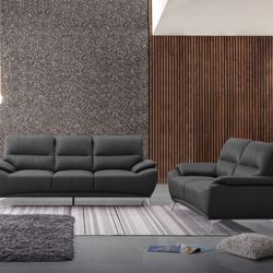 Spring Sale Event! Valencia, Black Sofa And Loveseat Now Only $699. Easy Finance Option. Same-Day Delivery.
