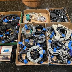 Assorted Power Cords - Network Cables - Video Cables - and More 