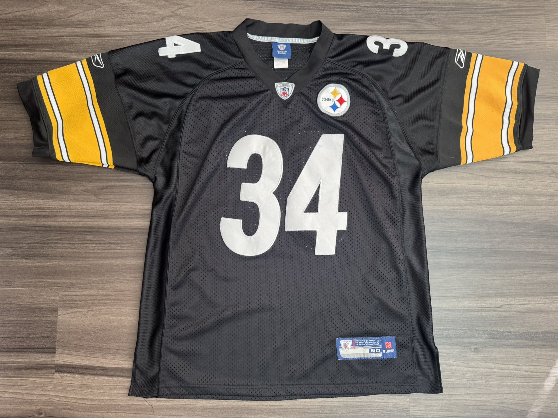Reebok Pittsburgh Steelers Rashard Mendenhall #34 Stitched Jersey Sz 50 XL