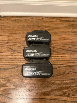 18V LXT Lithium-Ion High Capacity Battery Pack 5.0 Ah with LED Charge Level Indicator (3-Pack)