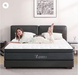 Full Mattress, 14 Inch Hybrid Mattress in a Box