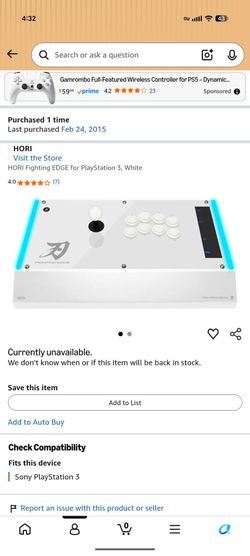 Fight stick/ arcade stick