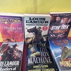 14 Books Star Trek, Mary Macombe, Louis L,amour , Steven Charles Dicke Tale Of two cities