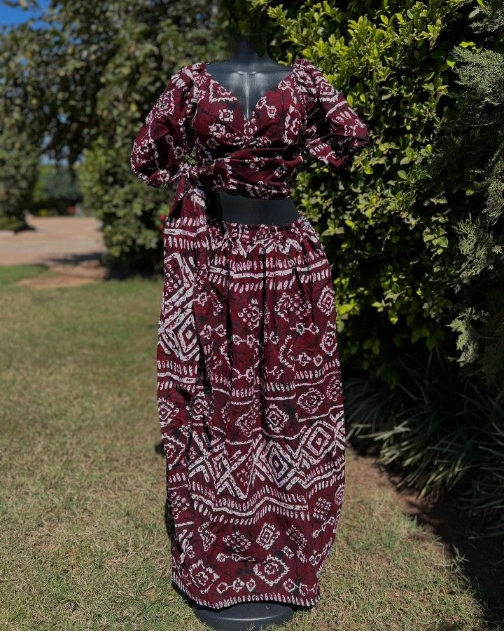 African Ankara Skirt And Top