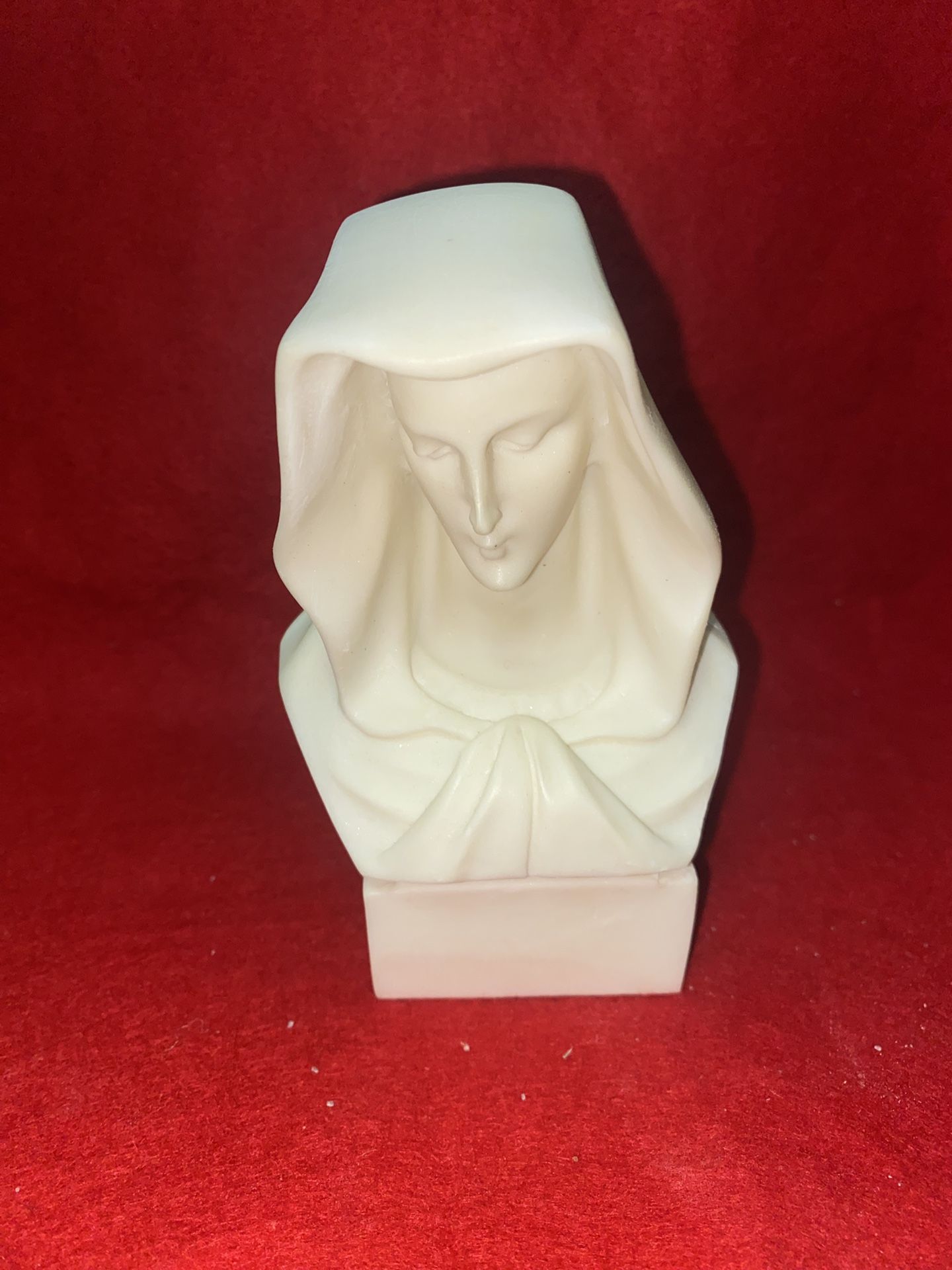 5 Inch Alabaster Greek Virgin Mary Statue Imported From Greece