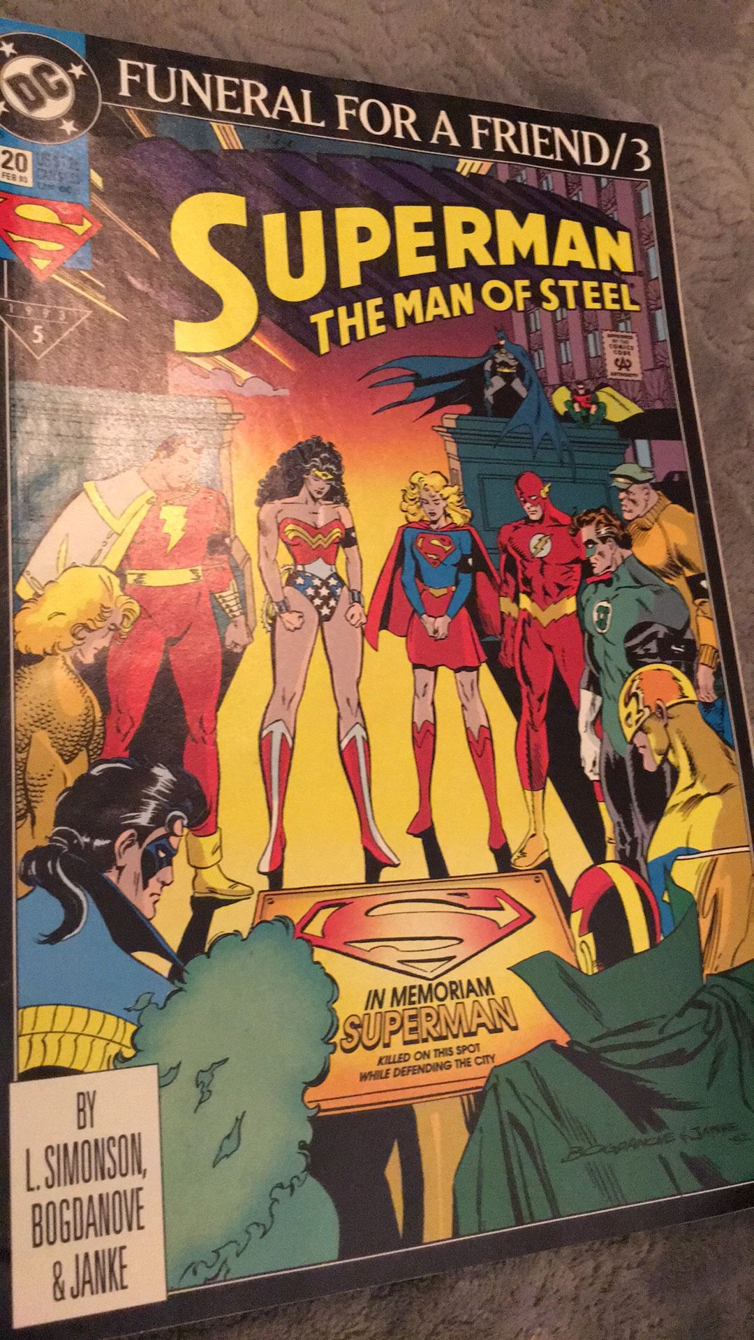 Funeral For A Friend/3..Superman The Man Of Steel Comic