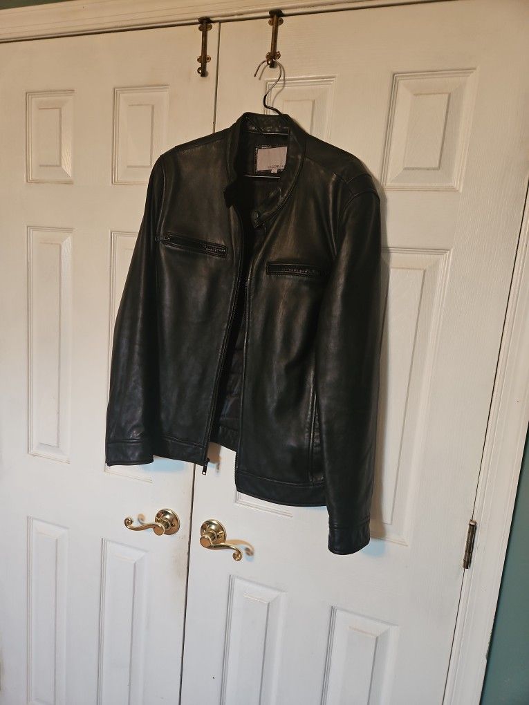 Men's Black Leather Jacket