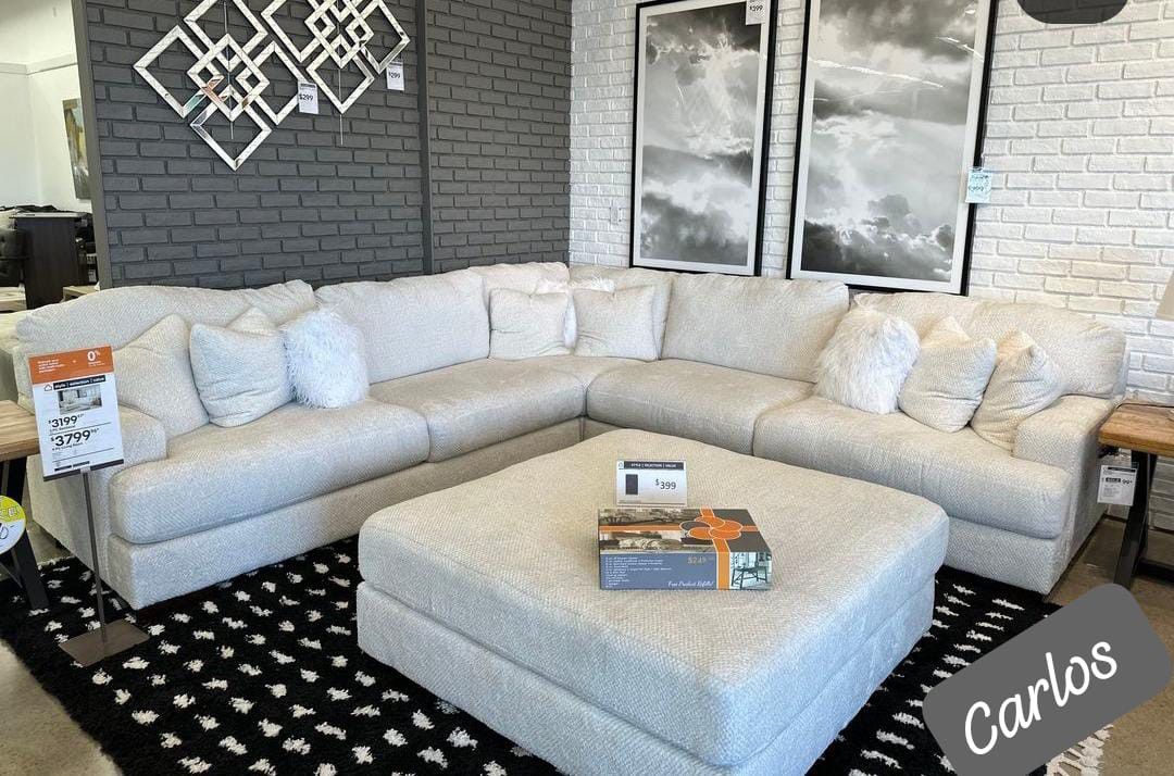$39 Down Payment Ashley Oversized Sectional Sofa 