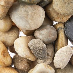 24.4 lbs river rocks $5