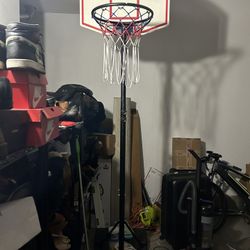 Portable And Adjusting Height Basketball Hoop For Indoor/outdoor