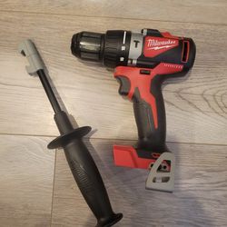 Milwaukee 18-Volt Brushed Hammer Drill With Handle (Only Tool NEW)