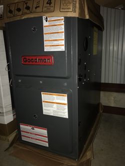 New furnace 92% efficiency 80,000 btu Goodman