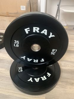 Fray Rubber Bumper Plate Set 70 Lbs 🏋️♀️ Brand New In Box 📦