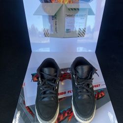 Jordan 3 Noir Size 10.5