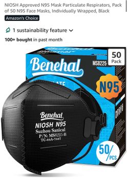 Benehal N95 masks pack of 50