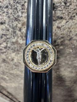 10k Jesus  Ring Size 10 