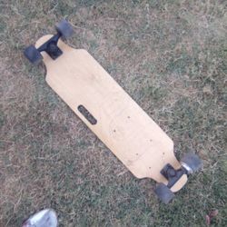 Motorized Skateboard Mortar Is There But Battery Pack Inc Wires Cut But Still Rides