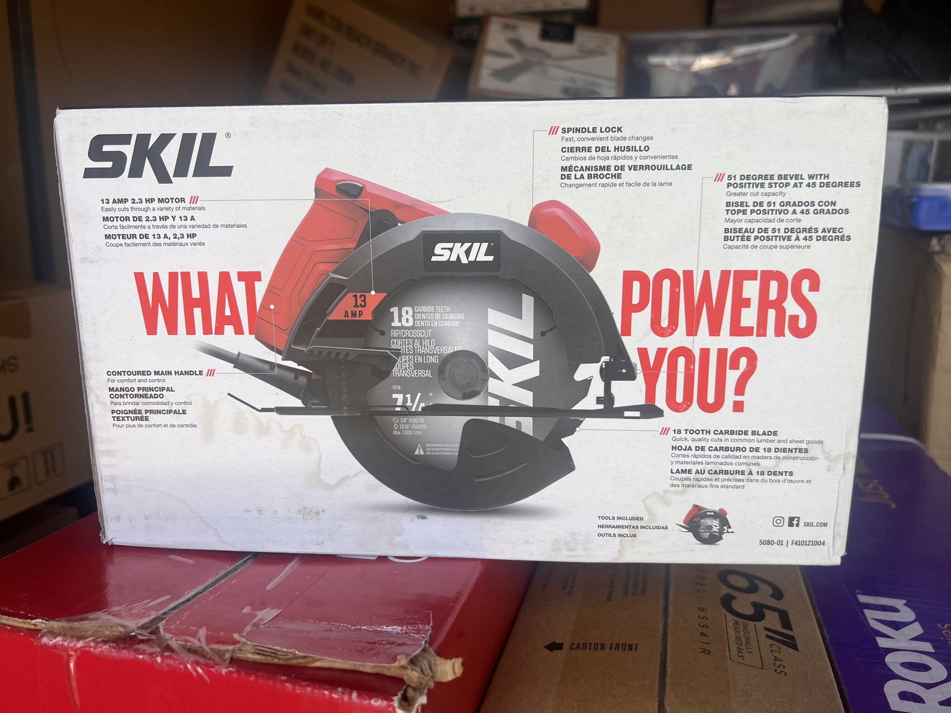 Skil 5080-01 13-Amp 7-1/4" Circular Saw, Red