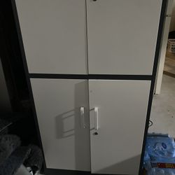 🗄️ 🗄️ Metal Storage Cabinets Set 