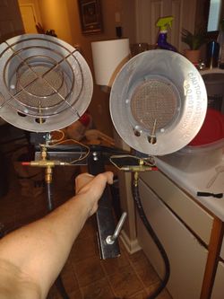 Double Headed Heater For Propane Tank