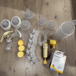 Medela Harmony and Lactina manual pumps, Flanges & Accessories