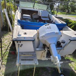 1982 Manatee 140 hp johnson engine.