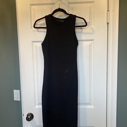 Black Bodycon Midi Dress
