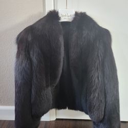 Coat  (Fur)  Size S/m Bought From Edward's Lowell