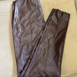Faux leather pants 