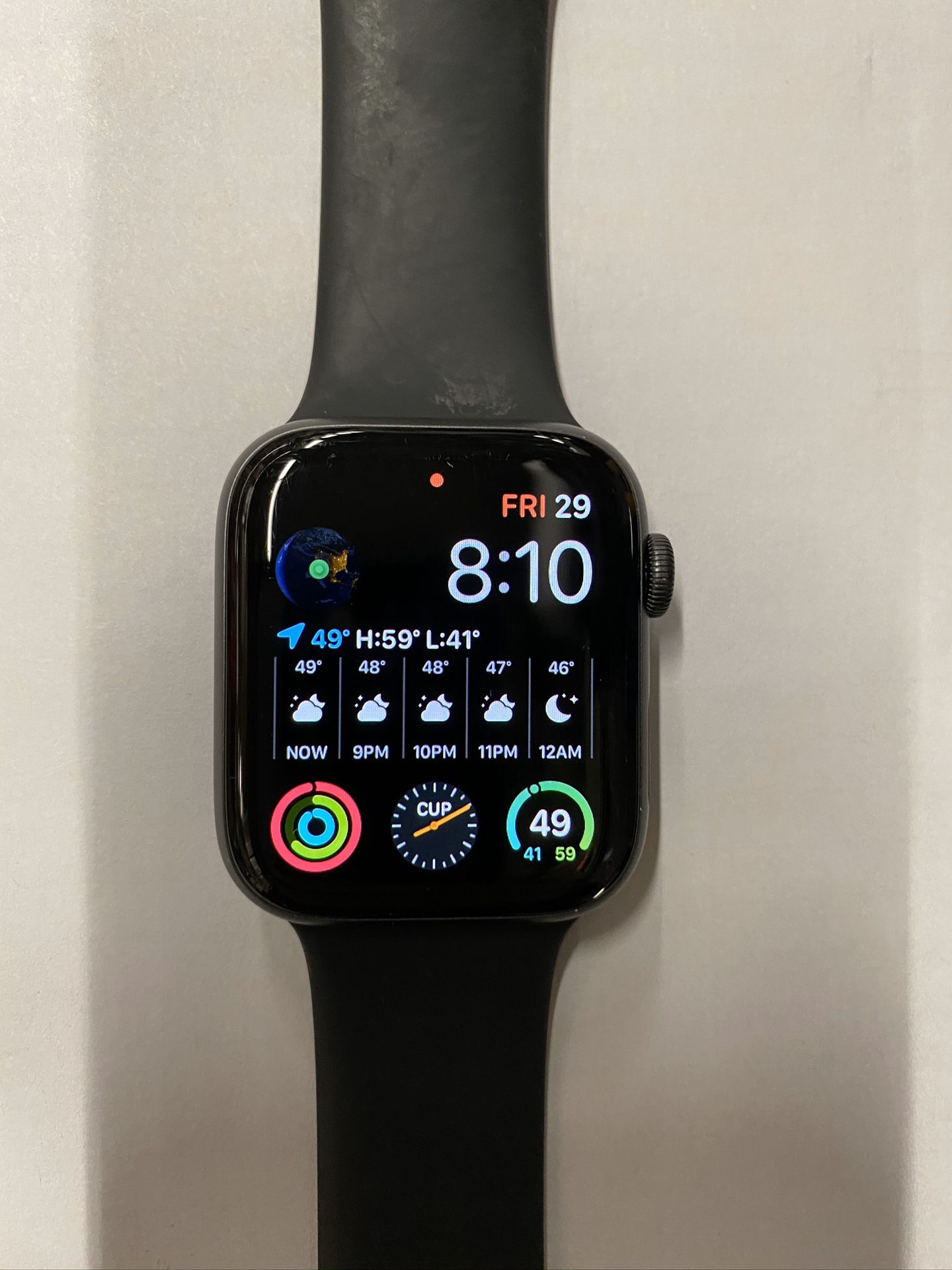 Apple Watch Series 4 Space Gray (44mm) GPS Bluetooth No Box With charger No major scratches OBO