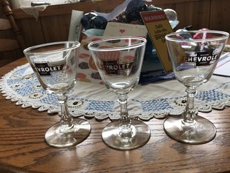 GM collectible wine glasses