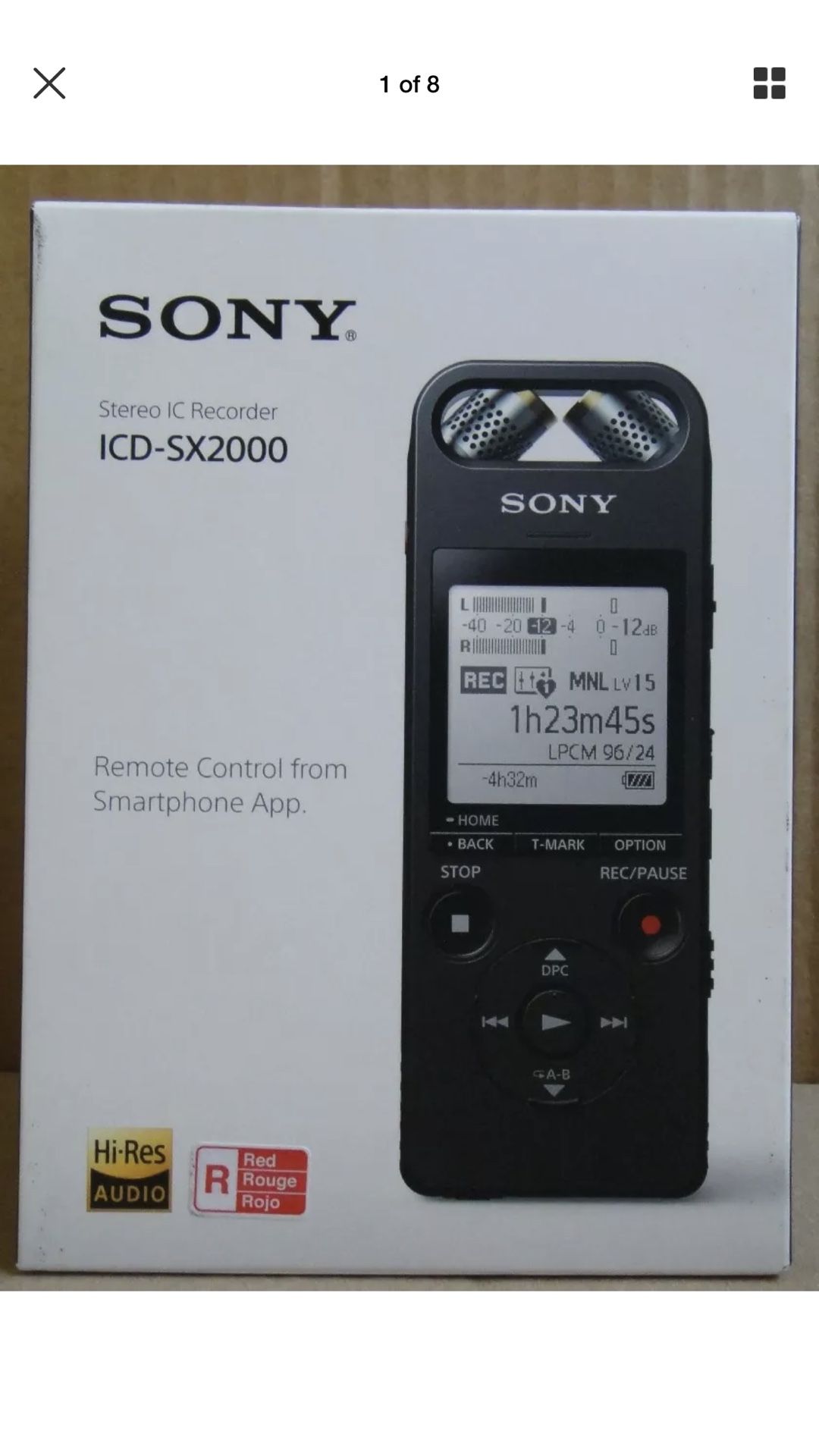 sony icd sx2000 Voice recorder got opened but not used sony icd sx2000 Voice recorder got opened but not used