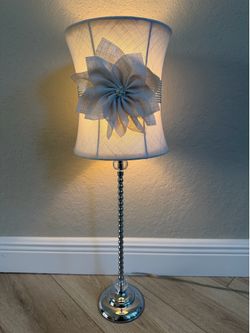 Bow and Beaded Table Lamp