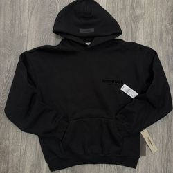 Black Essential Hoodie XS