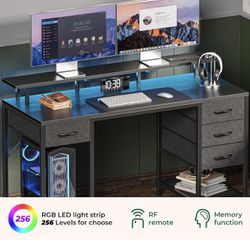 Brand New Desk With LED Lights 