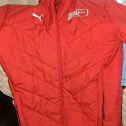 Red F1 PUFF JACKET