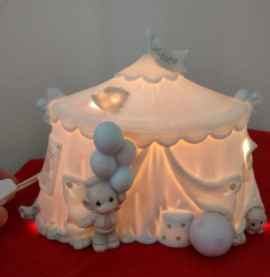 Retired 1994 Precious Moments Lamp; Sammy's Circus Tent Only.