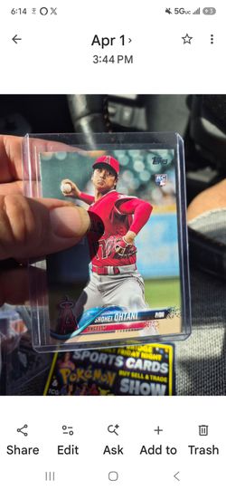 Shohei Ohtani Topps Rookie Card Angels